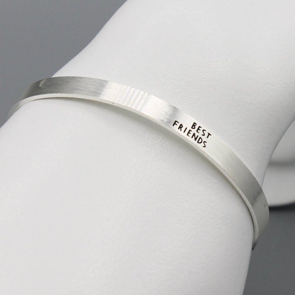 Jewelry bracelet cuff Best Friends friendship minimalist simple fashion new